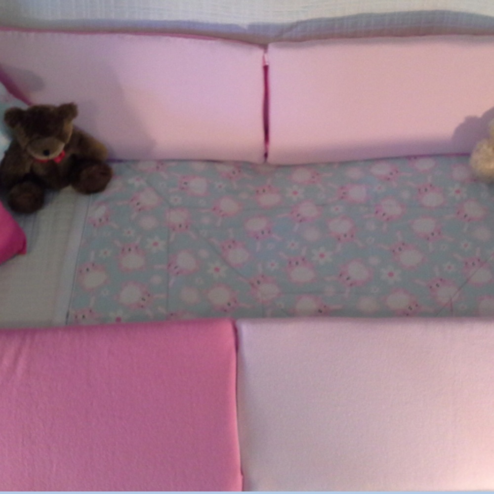 HAND CRAFTED.   My Pink Rabbit Set  - 9 piece Set